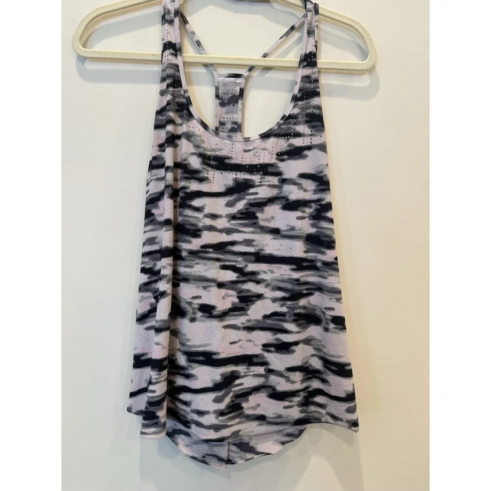Lululemon Water Bound Singlet Wamo Camo Barely Pink‎ Women's Size 12
